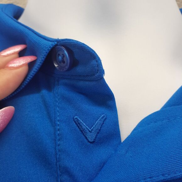 Callaway Opti-Dri Men’s Size L Blue Performance Golf Polo Shirt - Picture 6 of 9